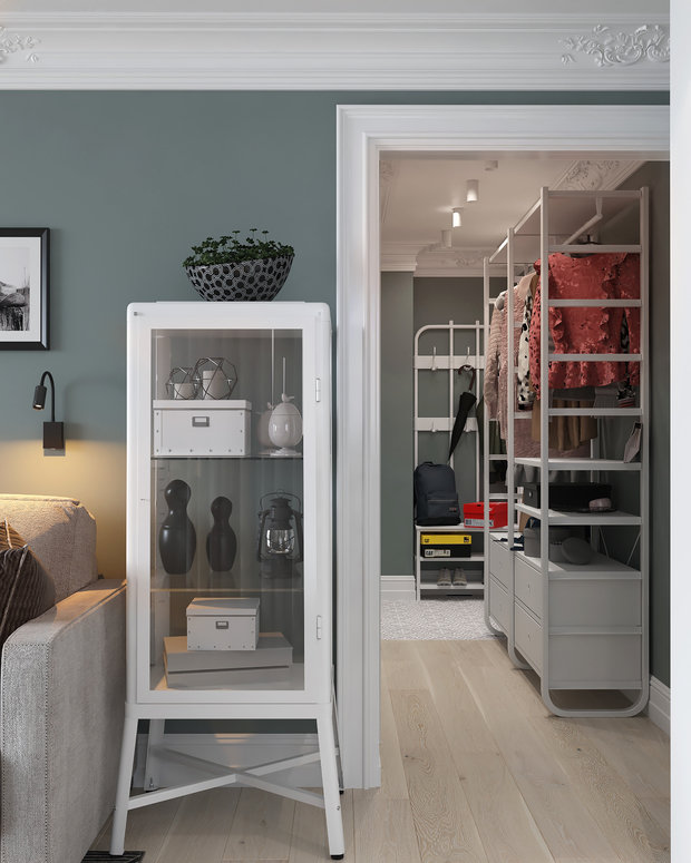 Фотография: Гардеробная в стиле Скандинавский, Квартира, Проект недели, Нижний Новгород, Хрущевка, 2 комнаты, до 40 метров, Марина Меренкова, ПРЕМИЯ INMYROOM – фото на INMYROOM