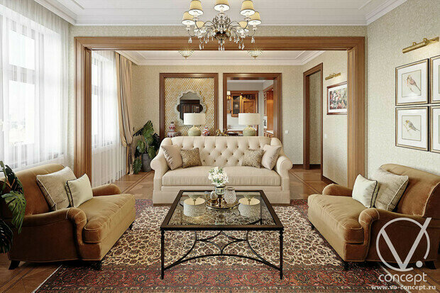 Фото из портфолио ЖК Донской Олимп. 129 м.кв. – фотографии дизайна интерьеров на INMYROOM
