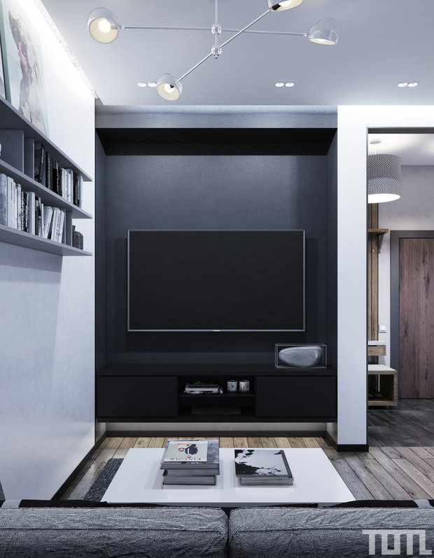 Фото из портфолио Монохромный минимализм – фотографии дизайна интерьеров на INMYROOM