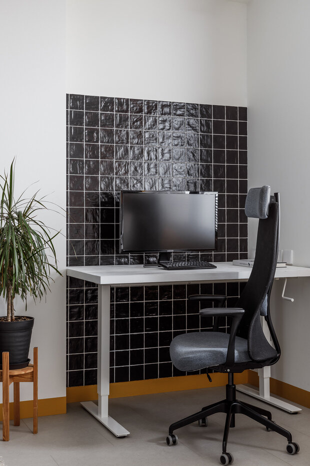 Фотография: Кабинет в стиле Скандинавский, Современный, Минимализм, Квартира, Проект недели, Ростов-на-Дону, 2 комнаты, 40-60 метров, Виктория Глаз – фото на INMYROOM