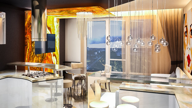 Фото из портфолио Квартира на Гагарина – фотографии дизайна интерьеров на INMYROOM