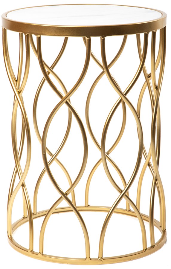 Столик интерьерный с белым мрамором