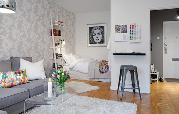 Фотография: Гостиная в стиле Скандинавский, Декор интерьера, Малогабаритная квартира, Декор дома – фото на INMYROOM