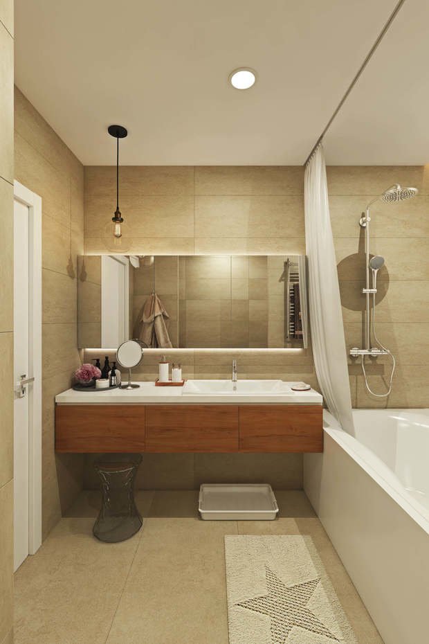 Фотография: Ванная в стиле Скандинавский, Современный – фото на InMyRoom.ru