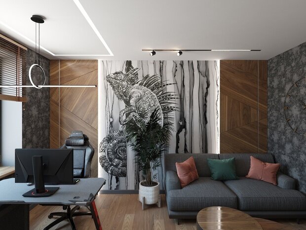 Фото из портфолио Кабинет г. Губкинский – фотографии дизайна интерьеров на INMYROOM