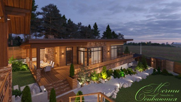 Фото из портфолио Загородная усадьба "Горный воздух" – фотографии дизайна интерьеров на INMYROOM