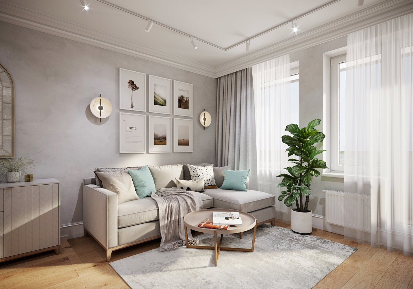 Фотография: Гостиная в стиле Современный, Квартира, Проект недели, Санкт-Петербург, 3 комнаты, 60-90 метров, Юлия Бабинцева, YUHOME design – фото на INMYROOM Фотография: Гостиная в стиле Современный, Квартира, Проект недели, Санкт-Петербург, 3 комнаты, 60-90 метров, Юлия Бабинцева, YUHOME design – фото на INMYROOM