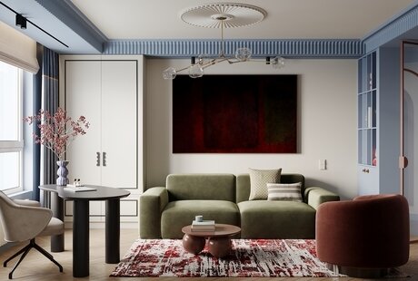 Интерьер квартиры в стиле современной эклектики