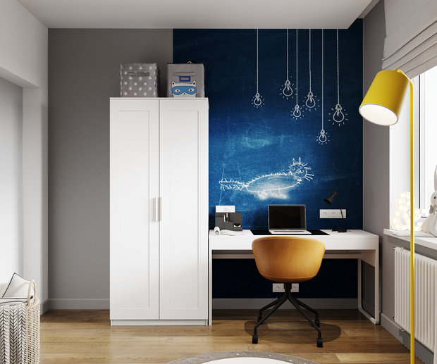 Фото из портфолио Дизайн двухкомнатной 44 кв.метра – фотографии дизайна интерьеров на INMYROOM