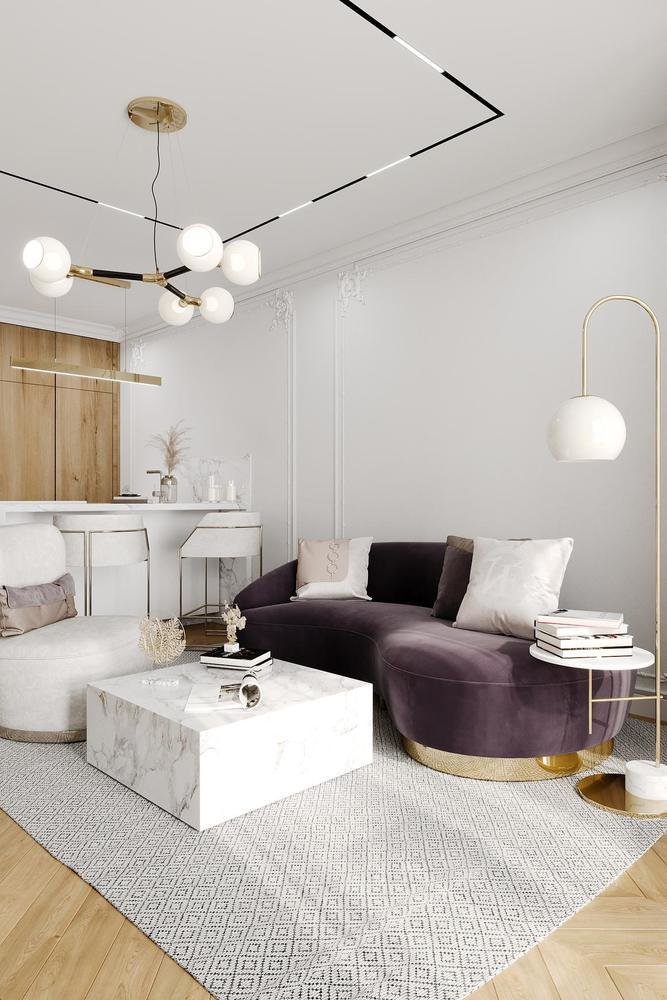 Фото из портфолио Воздушная современная классика в ЖК Матч Пойнт – фотографии дизайна интерьеров на INMYROOM Фото из портфолио Воздушная современная классика в ЖК Матч Пойнт – фотографии дизайна интерьеров на INMYROOM