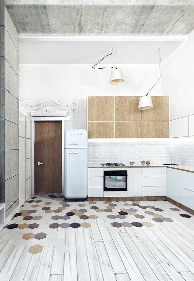 Фото из портфолио Loft Apartment Москва – фотографии дизайна интерьеров на INMYROOM