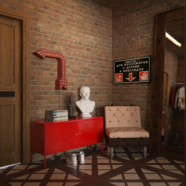 Фотография: Прихожая в стиле Лофт, Декор интерьера, Квартира, Foscarini, Restoration Hardware, Дома и квартиры, IKEA, Проект недели – фото на INMYROOM