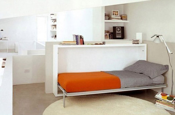 Фотография: Детская в стиле Минимализм, Декор интерьера, Малогабаритная квартира, Мебель и свет, Мебель-трансформер – фото на INMYROOM