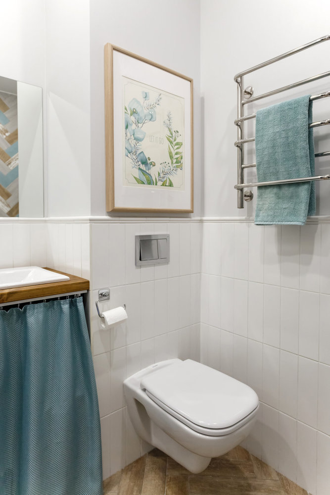 Фотография: Ванная в стиле Скандинавский, Современный, Малогабаритная квартира, Квартира, Студия, Проект недели, Санкт-Петербург, до 40 метров, Светлана Куксова – фото на INMYROOM Фотография: Ванная в стиле Скандинавский, Современный, Малогабаритная квартира, Квартира, Студия, Проект недели, Санкт-Петербург, до 40 метров, Светлана Куксова – фото на INMYROOM