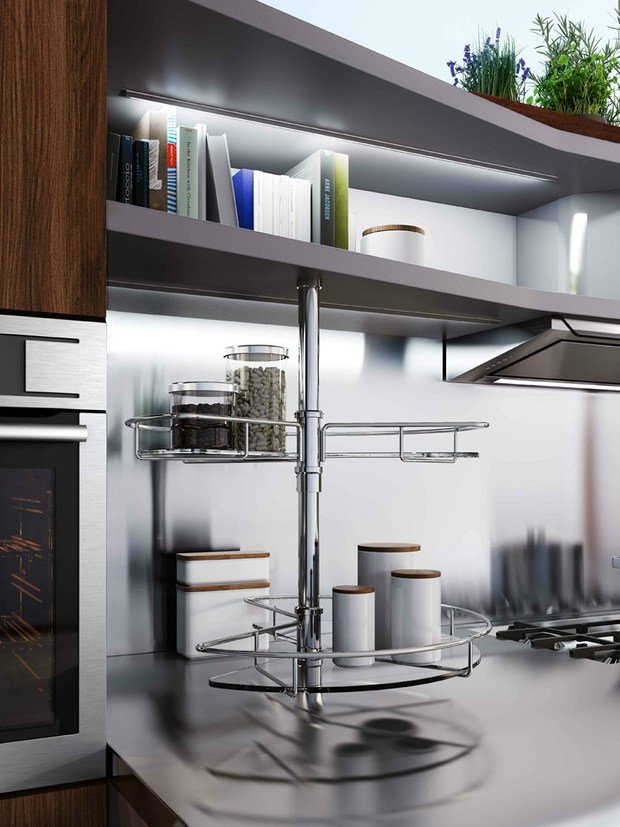 Фотография: Кухня и столовая в стиле Хай-тек, Интерьер комнат – фото на INMYROOM