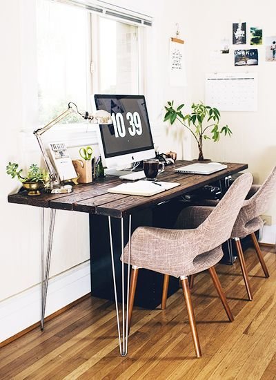 Фотография: Офис в стиле Лофт, Кабинет, Интерьер комнат – фото на INMYROOM