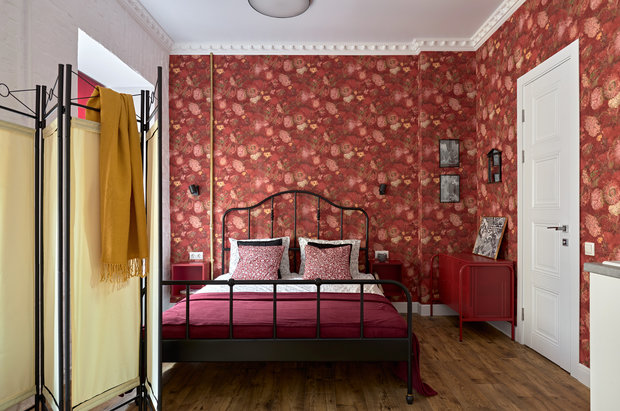 Фотография: Спальня в стиле Эклектика, Малогабаритная квартира, Квартира, Студия, Проект недели, Санкт-Петербург, до 40 метров, Лина Альтовская – фото на INMYROOM