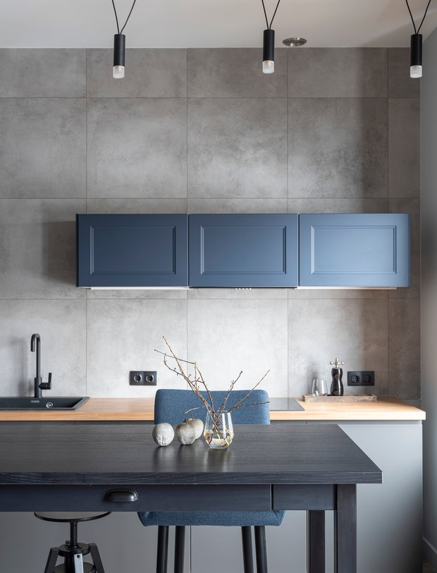 Фотография: Кухня и столовая в стиле Минимализм, Современный, Квартира, Студия, Проект недели, Москва, до 40 метров, Светлана Пичугина – фото на INMYROOM