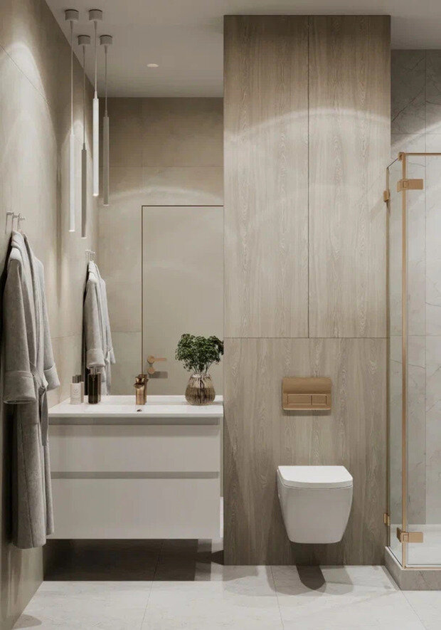 Фото из портфолио Дизайн интерьера квартиры в ЖК «Прайм Приморский» в стиле современной классики – фотографии дизайна интерьеров на INMYROOM