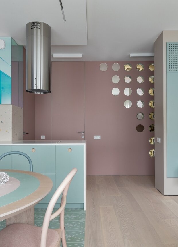 Фотография: Кухня и столовая в стиле Современный, Квартира, Проект дня, Минск, 2 комнаты, 60-90 метров, Savickie, Екатеина Савицкая, Алексей Савицкий – фото на INMYROOM