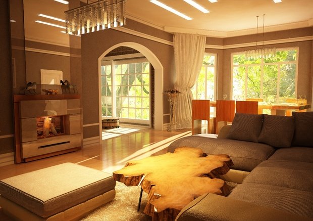 Фотография: Гостиная в стиле Скандинавский, Дом, Дома и квартиры, Проект недели, Современное искусство – фото на INMYROOM