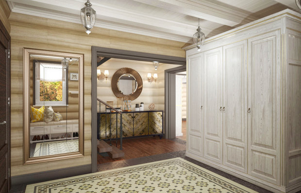 Фотография: Прихожая в стиле Прованс и Кантри, Дом, Проект недели, Дача, Дом и дача, Дмитровский район, Татьяна Безверхая – фото на INMYROOM