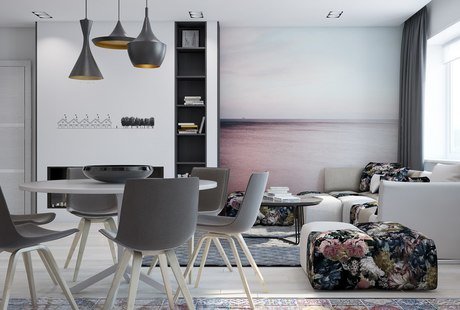 Яркая квартира. Микс современности и классики