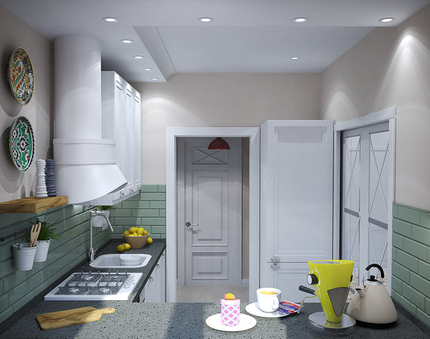 Фото из портфолио Проект квартиры у метро Аэропорт – фотографии дизайна интерьеров на INMYROOM