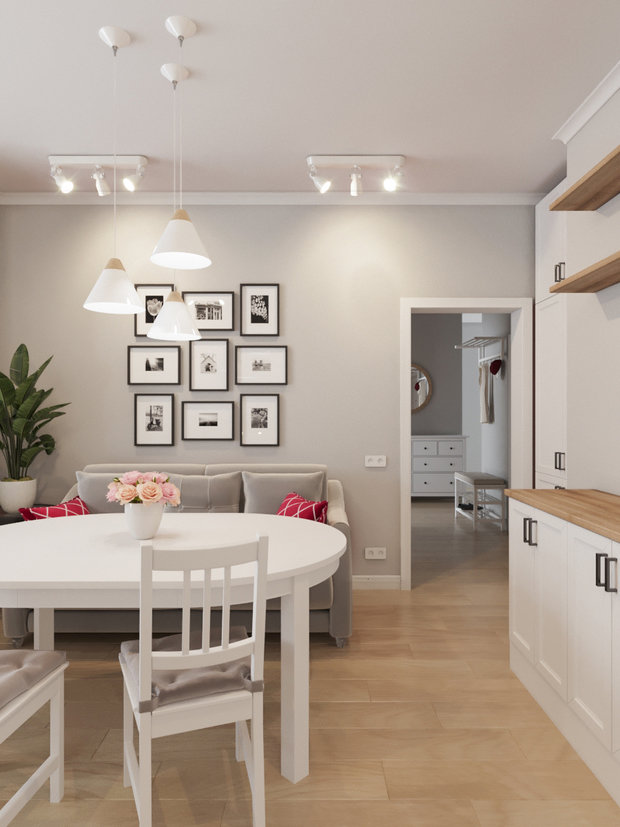 Фото из портфолио Проект трёшки в ЖК "Мелодия Леса" – фотографии дизайна интерьеров на INMYROOM