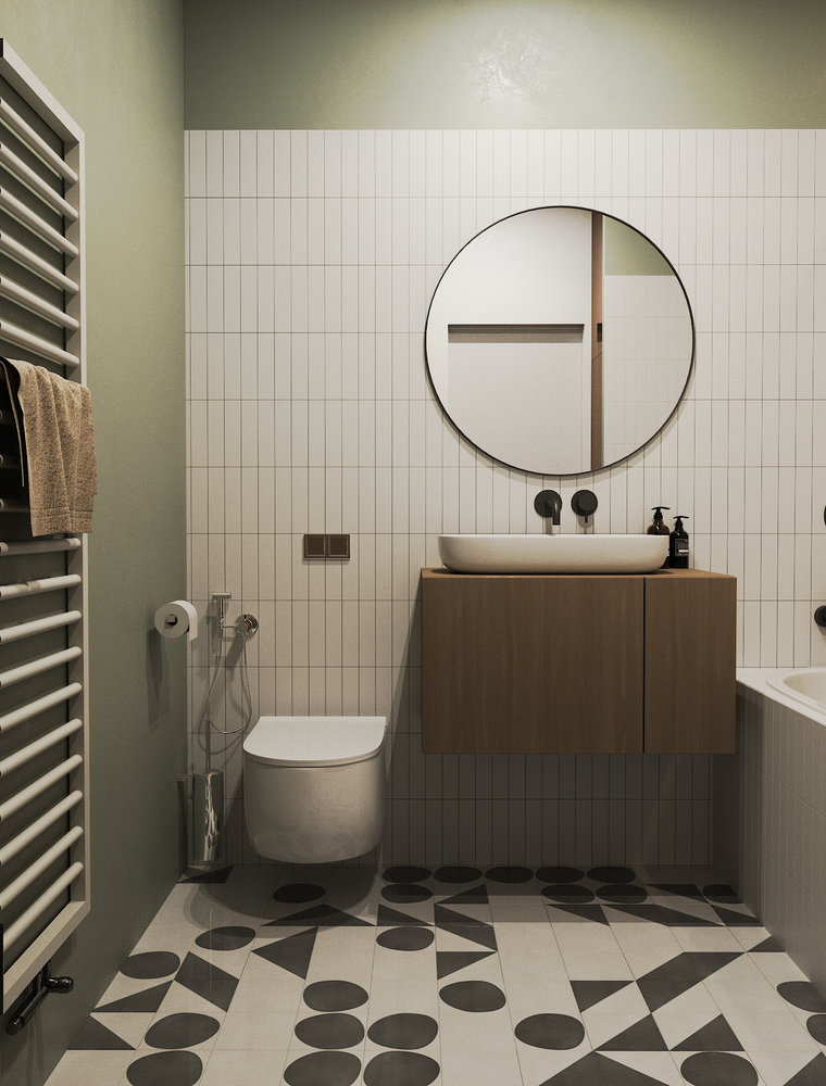 Фотография: Ванная в стиле Современный, Минимализм, Скандинавский, Квартира, Проект недели, Москва, 2 комнаты, 60-90 метров, Екатерина Шилова – фото на INMYROOM Фотография: Ванная в стиле Современный, Минимализм, Скандинавский, Квартира, Проект недели, Москва, 2 комнаты, 60-90 метров, Екатерина Шилова – фото на INMYROOM