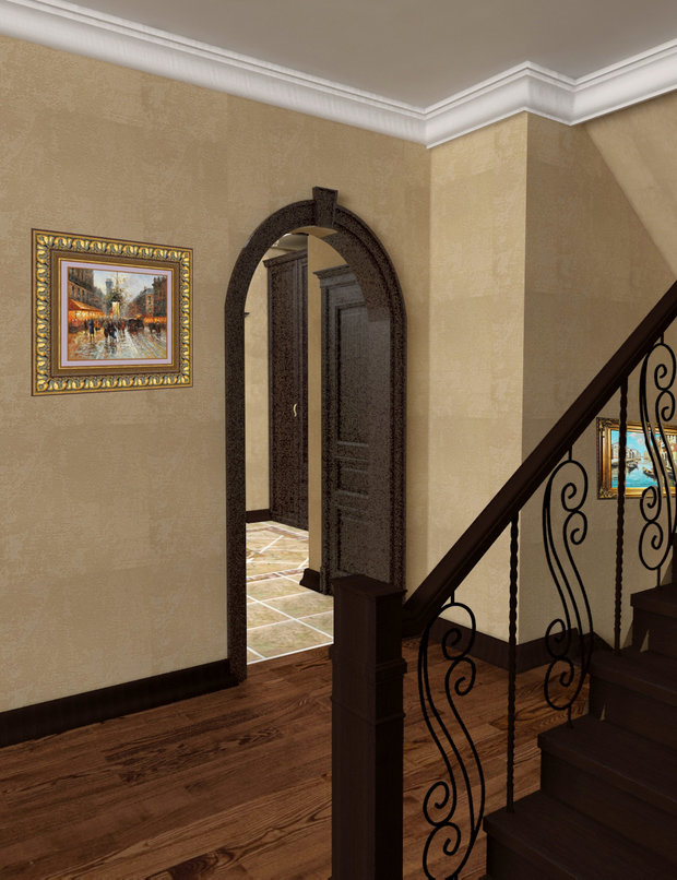 Фото из портфолио Проект загородного жилого дома.  – фотографии дизайна интерьеров на INMYROOM