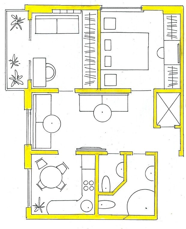 Фото из портфолио Мои перепланировки – фотографии дизайна интерьеров на INMYROOM