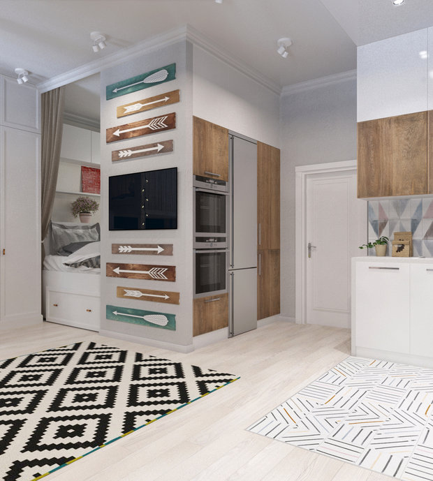 Фото из портфолио г. Сургут, ул. Тюменский тракт 19, 49,3 кв.м. – фотографии дизайна интерьеров на INMYROOM