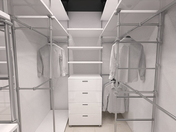 Фото из портфолио Трехкомнатная квартира с элементами хай тек – фотографии дизайна интерьеров на INMYROOM