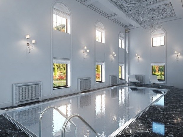 Фото из портфолио Бассейн черно-белом цвете – фотографии дизайна интерьеров на INMYROOM