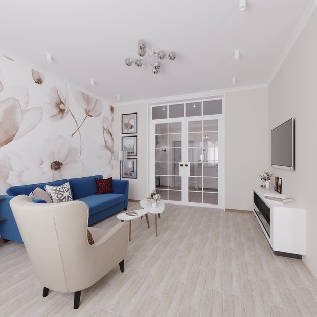 Фото из портфолио Кухня-гостиная неоклассика – фотографии дизайна интерьеров на INMYROOM