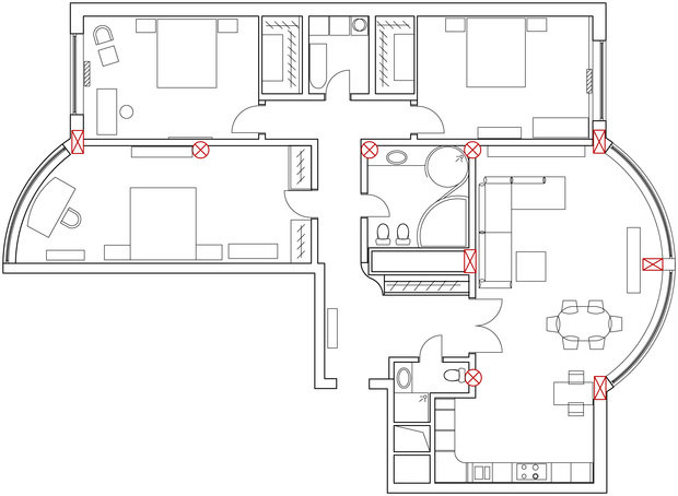 Фотография: Планировки в стиле , Квартира, Дома и квартиры, Москва – фото на INMYROOM