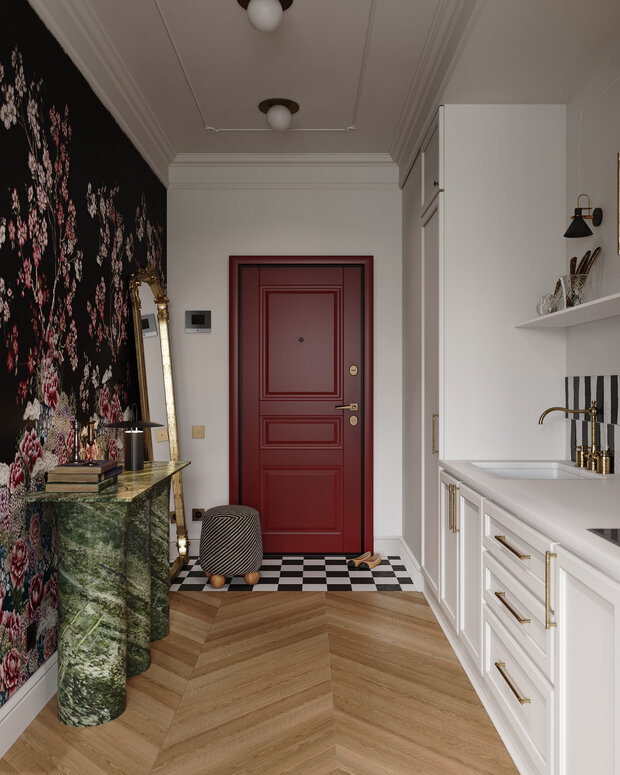 Фотография: Кухня и столовая в стиле Современный, Восточный, Эклектика, Малогабаритная квартира, Квартира, Студия, Проект недели, Москва, до 40 метров, Дейси Аушева – фото на INMYROOM