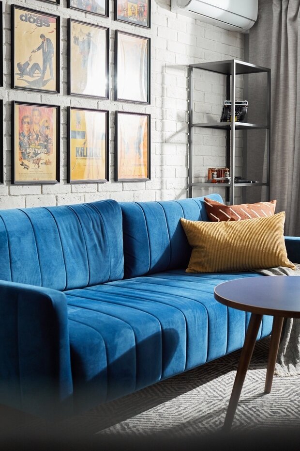 Фотография: Гостиная в стиле Скандинавский, Современный, Проект недели, Москва, 3 комнаты, 40-60 метров, Ольга Коркина – фото на INMYROOM