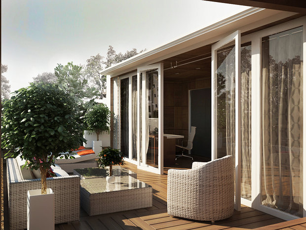 Фото из портфолио Частные апартаменты с террасой – фотографии дизайна интерьеров на INMYROOM