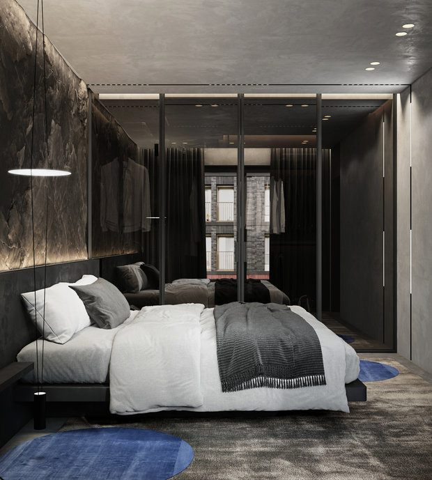 Фото из портфолио Минималистичная двухуровневая квартира в ЖК "Европейский Берег" г. Новосибириск – фотографии дизайна интерьеров на INMYROOM