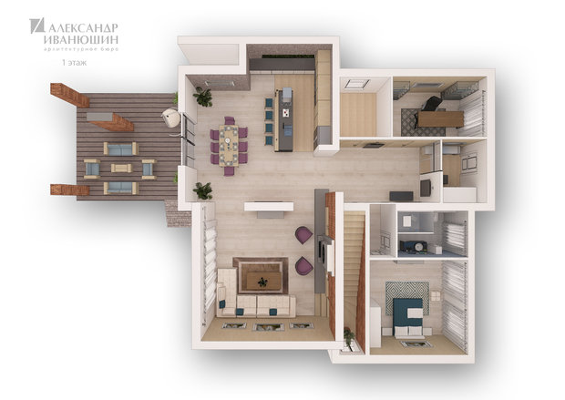 Фото из портфолио Концепция интерьера дома – фотографии дизайна интерьеров на INMYROOM