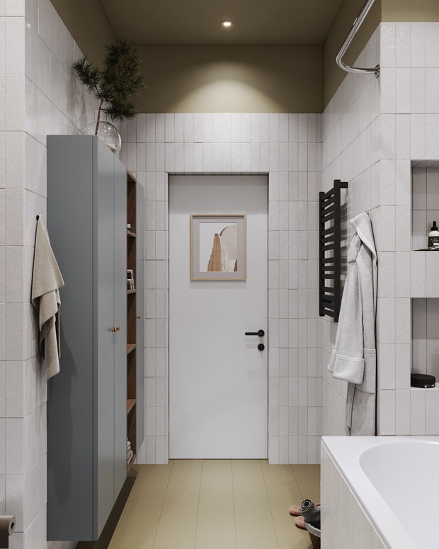 Фотография: Ванная в стиле Лофт, Эклектика, Квартира, Проект недели, Москва, Макс Жуков, To Taste, 3 комнаты, 60-90 метров – фото на INMYROOM