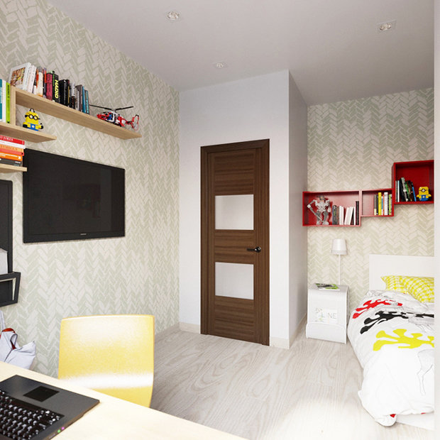 Фото из портфолио Современная квартира в г. Лянтор – фотографии дизайна интерьеров на INMYROOM