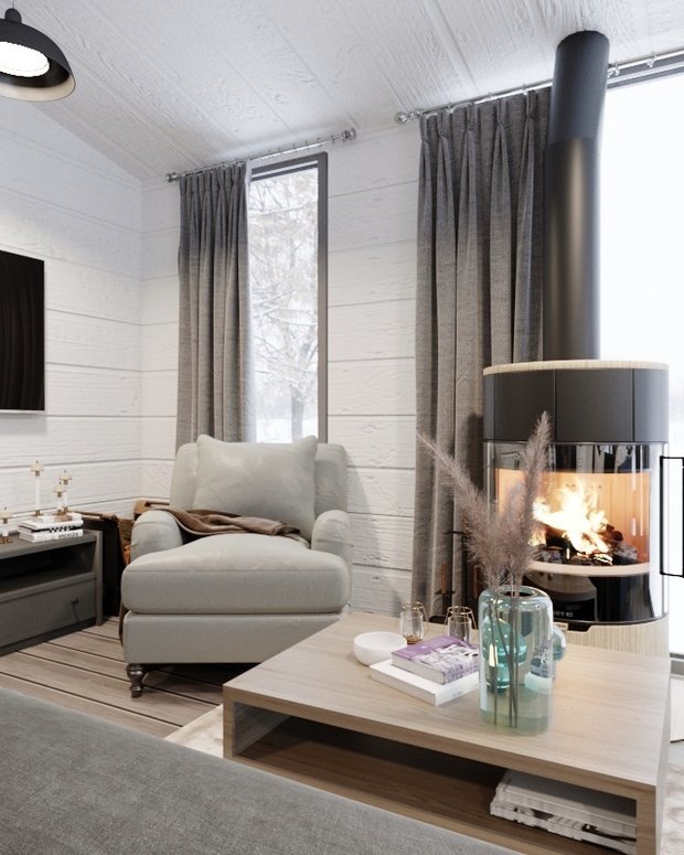 Фото из портфолио Загородный дом 80 кв.м – фотографии дизайна интерьеров на INMYROOM