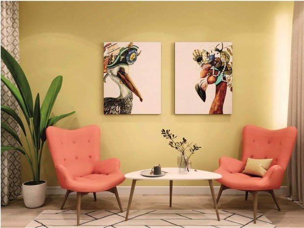 Фотография: Гостиная в стиле Современный, Офисное пространство, Проект недели, Желтый, ПРЕМИЯ INMYROOM – фото на INMYROOM