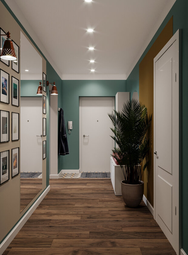 Фотография: Прихожая в стиле Современный, Эклектика, Квартира, Проект недели, Санкт-Петербург, 3 комнаты, Более 90 метров, VizDiz, Илона Ореховская – фото на INMYROOM