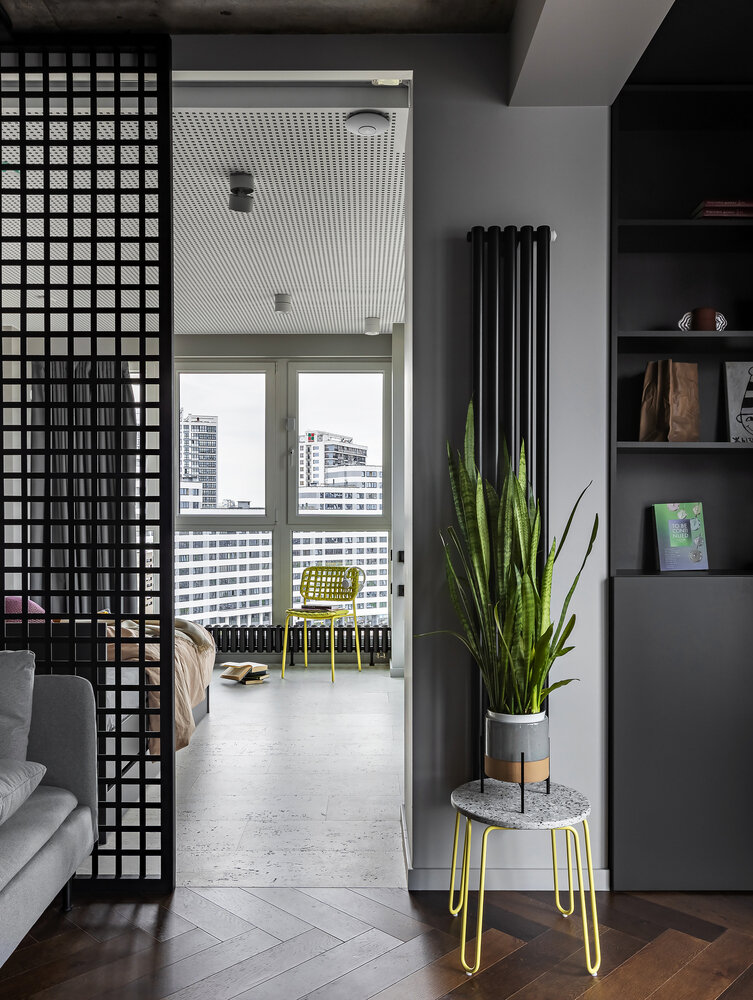 Фотография: Спальня в стиле Современный, Квартира, Проект дня, Минск, 1 комната, 40-60 метров, Галина Лисицкая – фото на INMYROOM