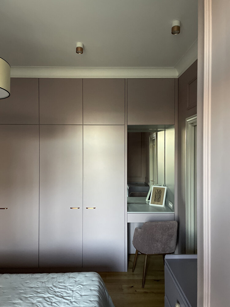 Фотография: Спальня в стиле Современный, Квартира, Проект недели, Москва, 3 комнаты, 40-60 метров, Никита Ковалев – фото на INMYROOM Фотография: Спальня в стиле Современный, Квартира, Проект недели, Москва, 3 комнаты, 40-60 метров, Никита Ковалев – фото на INMYROOM