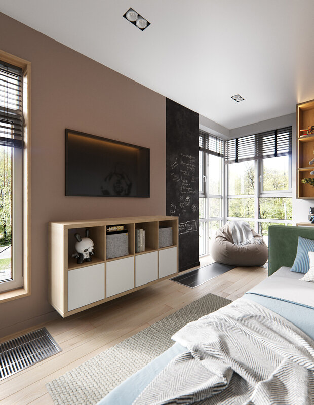 Фотография: Детская в стиле Современный, Скандинавский, Квартира, Проект недели, Санкт-Петербург, 3 комнаты, 60-90 метров, Олег Минц, MINTS INTERIORS – фото на INMYROOM